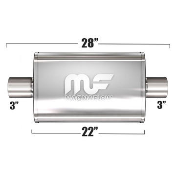 Глушитель Magnaflow 5"x11"x22"  3"IN/3"OUT