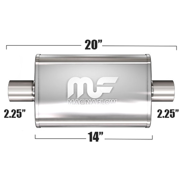 Глушитель Magnaflow 5"x8"x14"  2.25"IN/2.25"OUT