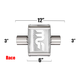 Глушитель Magnaflow 5"x8"x6"  3"IN/3"OUT