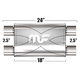 Глушитель Magnaflow 5"x8"x18"  2x2.5"IN/2x2.5"OUT
