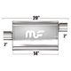 Глушитель Magnaflow 3.5"x7"x14"  2"IN/2"OUT