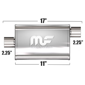 Глушитель Magnaflow 4"x9"x11"  2.25"IN/2.25"OUT