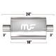 Глушитель Magnaflow 5"x8"x18"  3"IN/3"OUT