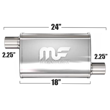 Глушитель Magnaflow 5"x8"x18"  2.25"IN/2.25"OUT