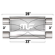 Глушитель Magnaflow 5"x11"x22"  2x3"IN/2x3"OUT