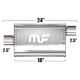 Глушитель Magnaflow 4"x9"x18"  2.5"IN/2.5"OUT