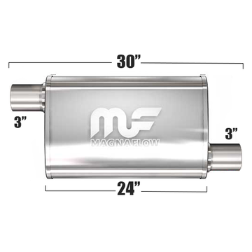 Глушитель Magnaflow 5"x8"x24"  3"IN/3"OUT