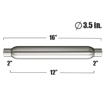 Глушитель Magnaflow Glasspack 3.5"x3.5"x12" IN/OUT 2"