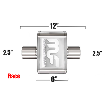 Глушитель Magnaflow 5"x8"x6"  2.5"IN/2.5"OUT