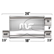 Глушитель Magnaflow 5"x8"x18"  3"IN/2x2.5"OUT