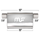 Глушитель Magnaflow 4"x9"x11"  2.5"IN/2.5"OUT