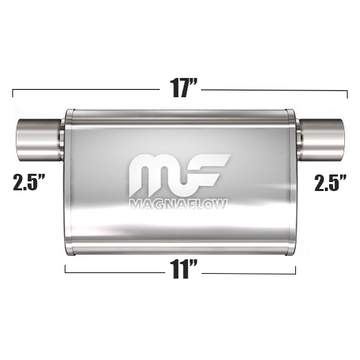 Глушитель Magnaflow 4"x9"x11"  2.5"IN/2.5"OUT