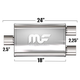 Глушитель Magnaflow 5"x8"x18"  2.5"IN/2x2.25"OUT