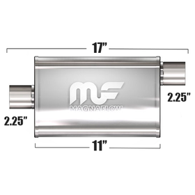 Глушитель Magnaflow 4"x9"x11"  2.25"IN/2.25"OUT