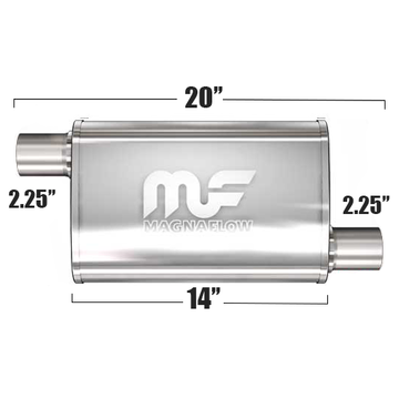 Глушитель Magnaflow 4"x9"x14"  2.25"IN/2.25"OUT