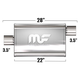 Глушитель Magnaflow 5"x11"x22"  3.5"IN/3.5"OUT