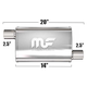 Глушитель Magnaflow 5"x8"x14"  2.5"IN/2.5"OUT
