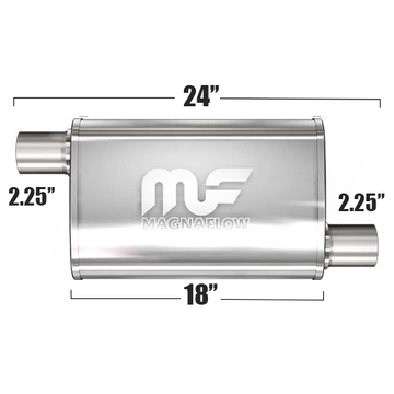 Глушитель Magnaflow 4"x9"x18"  2.25"IN/2.25"OUT