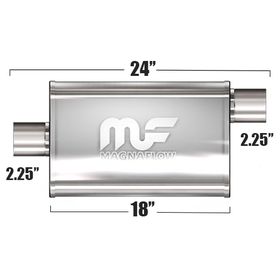 Глушитель Magnaflow 4"x9"x18"  2.25"IN/2.25"OUT