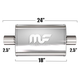 Глушитель Magnaflow 5"x8"x18"  2.5"IN/2.5"OUT
