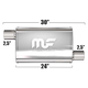 Глушитель Magnaflow 5"x8"x24"  2.5"IN/2.5"OUT