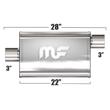 Глушитель Magnaflow 5"x11"x22"  3"IN/3"OUT